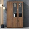 3-door wooden file cabinet