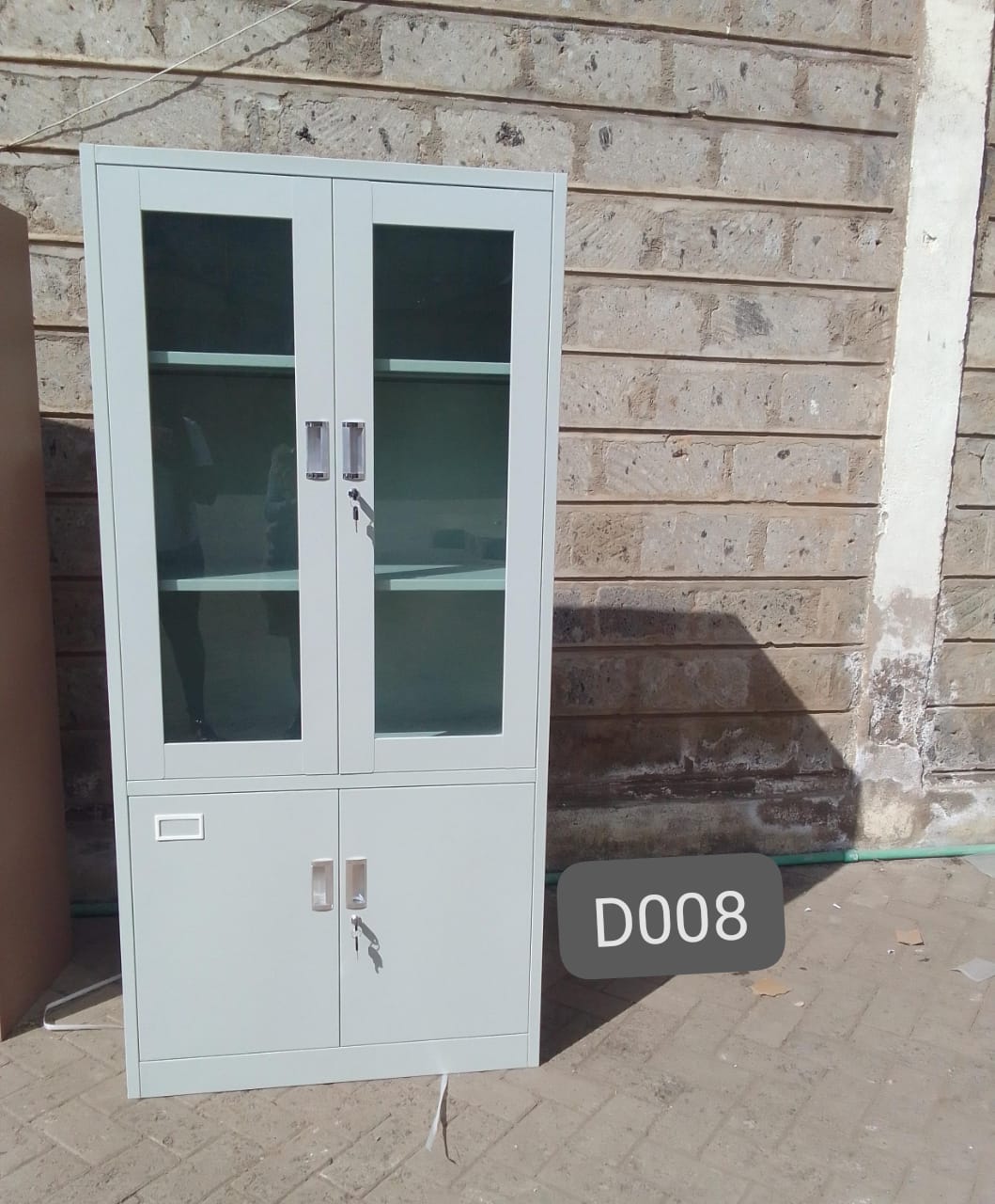2 door metallic cabinet - Image 4