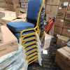 blue heavy duty conference chair - Image 2