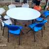 round foldable wooden table - waterproof - Image 3