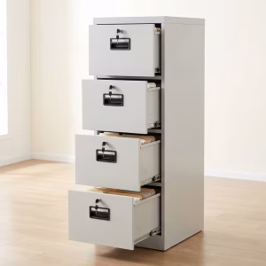 4 Drawer Filing Cabinet with Lockable Storage