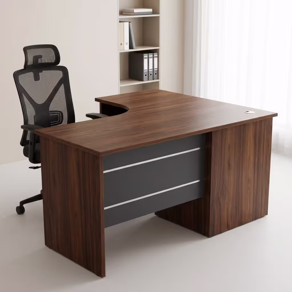 Modern Executive Office Desk with Storage and Cable Management - Image 2